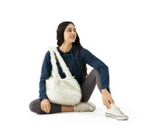 Green Dorm Accessories Small and Large Plush Tote Bag Green Dorm Accessories Small and Large Plush Tote Bag