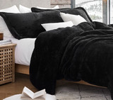 Black Full XL Comforter Guys Dorm Room Essentials Neutral Bedding for College Student Supplies