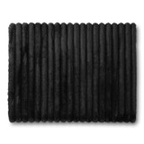 Black Twin XL Bedding Accessories Fluffy Plush Dorm Room Headboard with Pockets Wall Mounted Cushion Panel Pillow with Ties