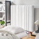 Tavira Allure® Outlet College Dorm Headboard - Bedboard Plush - White