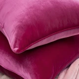 Rainha® Velvet Dutch Euro Pillow - Vibrant Pink