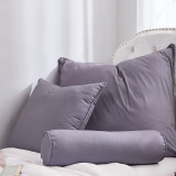 Rainha® Cotton Dutch, Euro & Bolster Pillow Set - Taupe Gray
