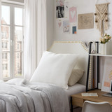 Rainha® Velvet Euro Pillow - White