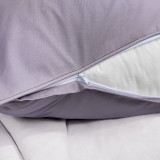 Rainha® Cotton Euro Pillow - Taupe Gray