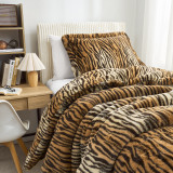 There's a Bengal in My Bed - Coma Inducer® Twin XL Comforter - Black and Orange Stripes