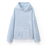 Coma Hoodie - Smoke Blue Stripe