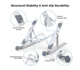 Dorm Room Essentials Studying Supplies College Laptop Riser for Desk Ergonomic
