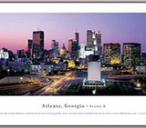 Atlanta, Georgia - Twilight Panorama College Wall Decor Dorm Essentials Atlanta, Georgia - Twilight Panorama College Wall Decor Dorm Essentials