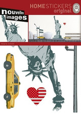 Patriotic Statue of Liberty, NYC & Taxi Cab - Peel N Stick Decor Patriotic Statue of Liberty, NYC & Taxi Cab - Peel N Stick Decor