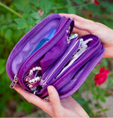 Keep Jewelry Safe - Flipper Jewelry Clutch - Purple - Pretty Color