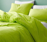 Bright Yellow Dorm Bedding Essentials with Matching Pillow Sham College Freshmen Supplies