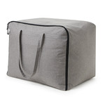 Gray College Essentials Space Saving Bag for Moving Dorm Organization Tips  Durable Underbed Storage Bag with Zipper and Clear View Window Moving Tote with Handle