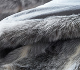 Gray Faux Fur Pattern Dorm Comforter Set with Matching Pillow Sham Set Twin XL Bedding Essentials