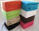 Comfy Bedding Essentials - College Jersey Knit Twin XL Sheets - Pure White