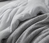 Extra Long Twin Comforter Set Neutral Dorm Room Decor Gray Bedding College Bedspread