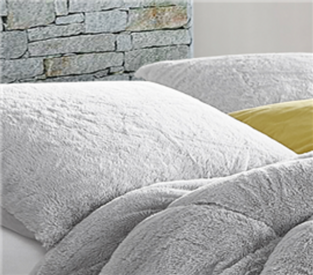 Machine Washable Standard Size College Pillow Sham Plush Gray Dorm Bedding Accessory Machine Washable Standard Size College Pillow Sham Plush Gray Dorm Bedding Accessory