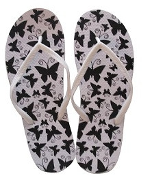 Black and White Butterflies - Shower Sandal