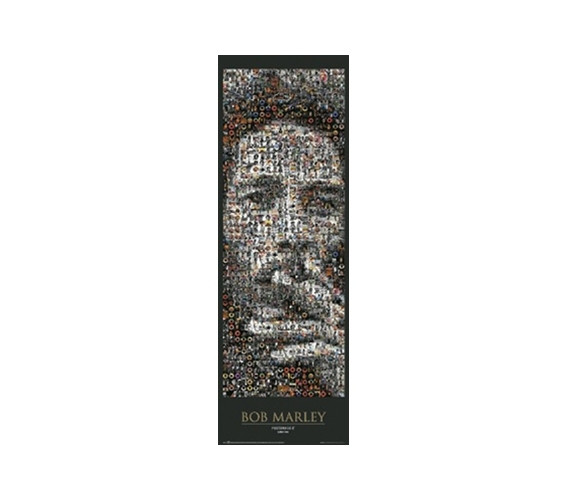 Bob Marley - Photomosaic Dorm Room Poster - College Bob Marley