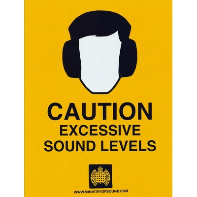 Cheap College Posters - Caution (Excessive Sound Levels) - Art Poster - Perfect Wall Decorations