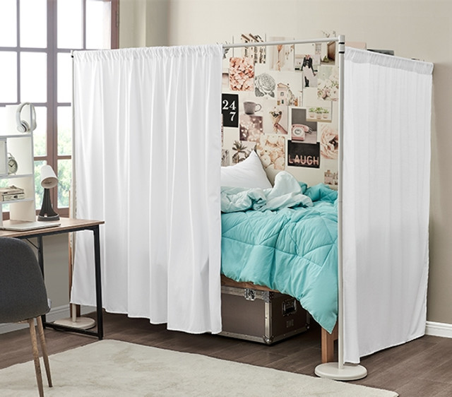 Don't Look At Me - While I Sleep Privacy Divider - White Frame Don't Look At Me - While I Sleep Privacy Divider - White Frame