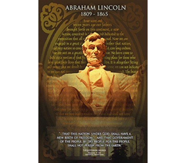 Abraham Lincoln Monument, The Gettysburg Address Poster Abraham Lincoln Monument, The Gettysburg Address Poster