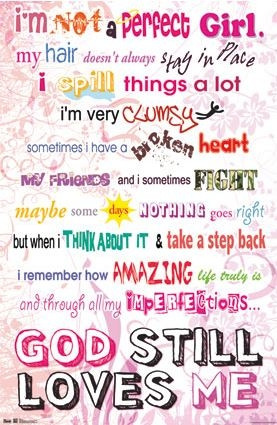 Dorm Must-Haves - Not Perfect Poster - College Wall Decor