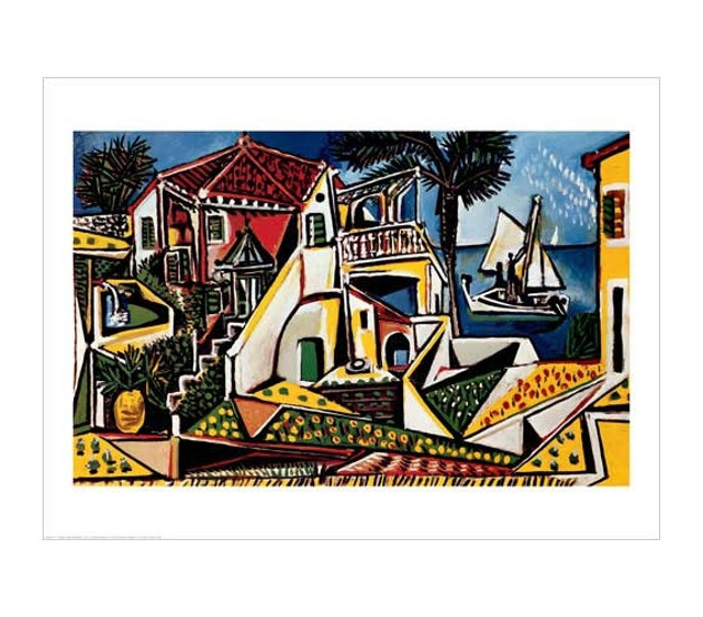 Refines Your Dorm Wall Decor - Paysage Mediterraneen - Picasso Poster - Cool College Supplies Refines Your Dorm Wall Decor - Paysage Mediterraneen - Picasso Poster - Cool College Supplies
