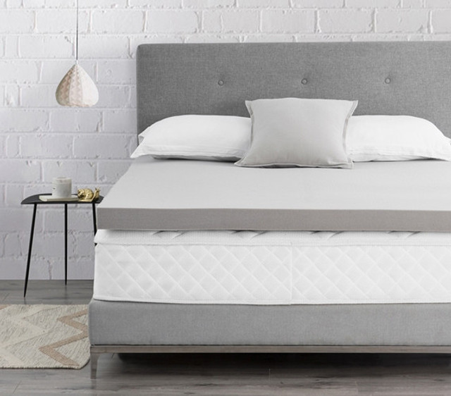 Spoon Me - Coma Inducer - 3" Memory Foam Full Bedding Topper - Nighttime Gray