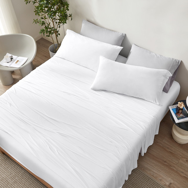 Dorm Room Essentials College Apartment Decor Ideas Full XL Sheet Set White Breathable Bedding Extra Long Sheets for Tall People Dorm Room Essentials College Apartment Decor Ideas Full XL Sheet Set White Breathable Bedding Extra Long Sheets for Tall People