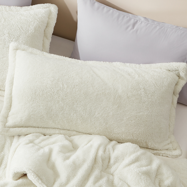 Coma Inducer Pillow Sham Original Plush Neutral Dorm Room Essentials for Girls Beige Fluffy Twin XL Bedding Accessories Boho College Apartment Decor Coma Inducer Pillow Sham Original Plush Neutral Dorm Room Essentials for Girls Beige Fluffy Twin XL Bedding Accessories Boho College Apartment Decor