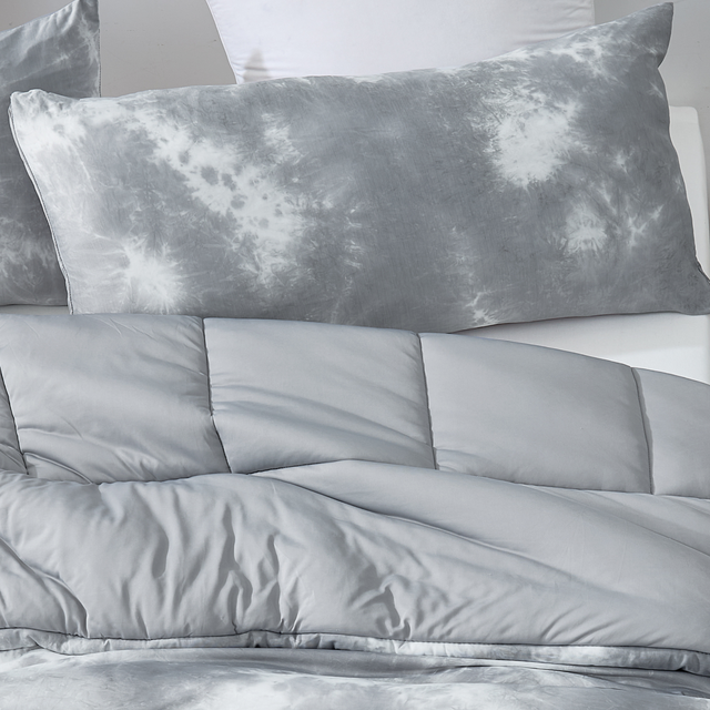 2 Pack Soft Pillow Shams Dorm Bedding Accessories for Twin Extra Long Dorm Bed Neutral Gray College Decor Ideas Astrology Dorm Decorations
