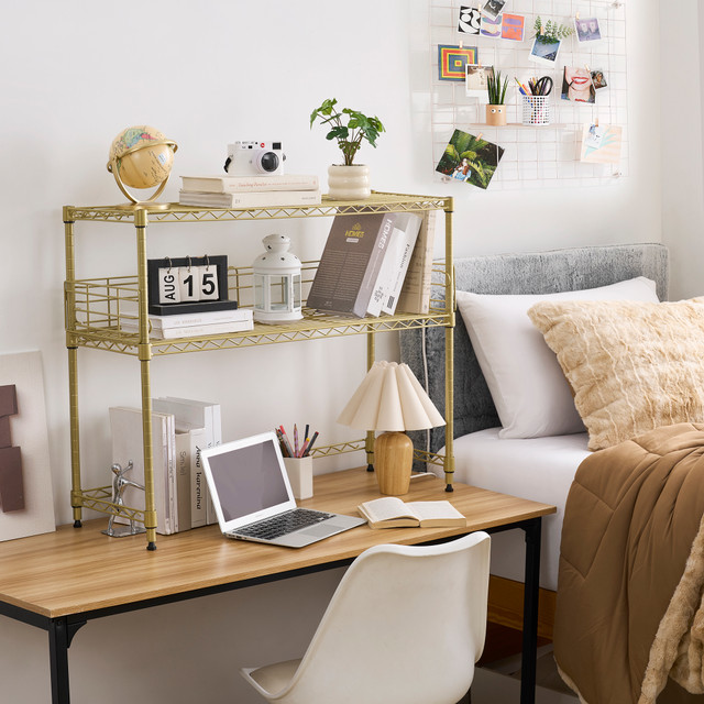 Suprima® Desktop Carbon Steel Bookshelf - Gold