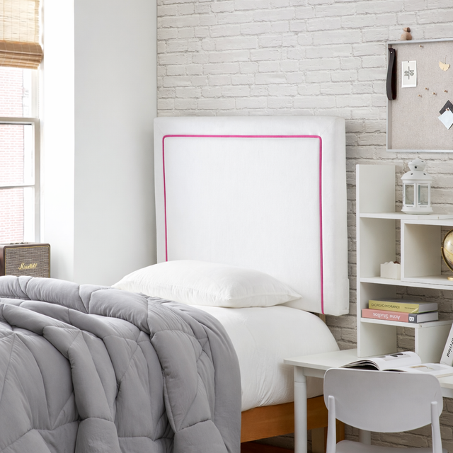 Tavira Allure® College Dorm Outlet Headboard with Legs - Corded - Pink