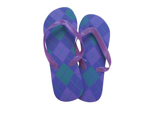 Stylish Purple Argyle - Shower Sandal / Shoes