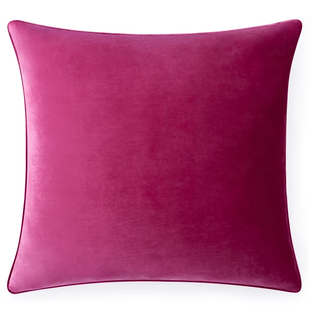 Rainha® Velvet Dutch Euro Pillow - Vibrant Pink
