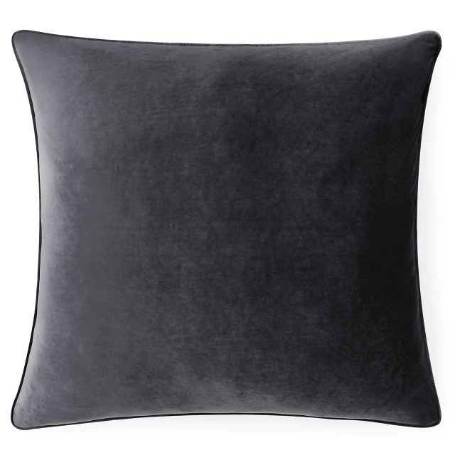 Rainha® Velvet Dutch Euro Pillow - Gray