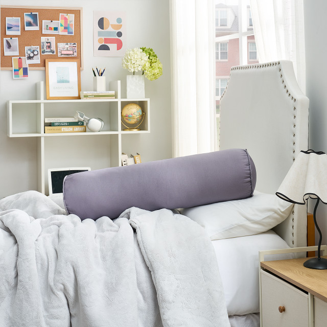 Rainha® Cotton Bolster Pillow - Taupe Gray