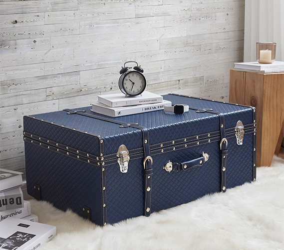 REFURB Texture® Brand Trunk - Navy Diamond