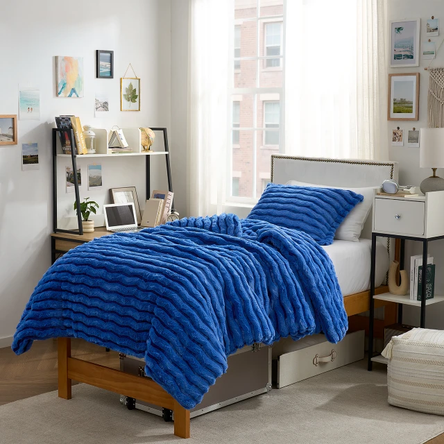 Roll Cakes® Chunky Bunny® - Coma Inducer® Twin XL Comforter Set - Strong Blue