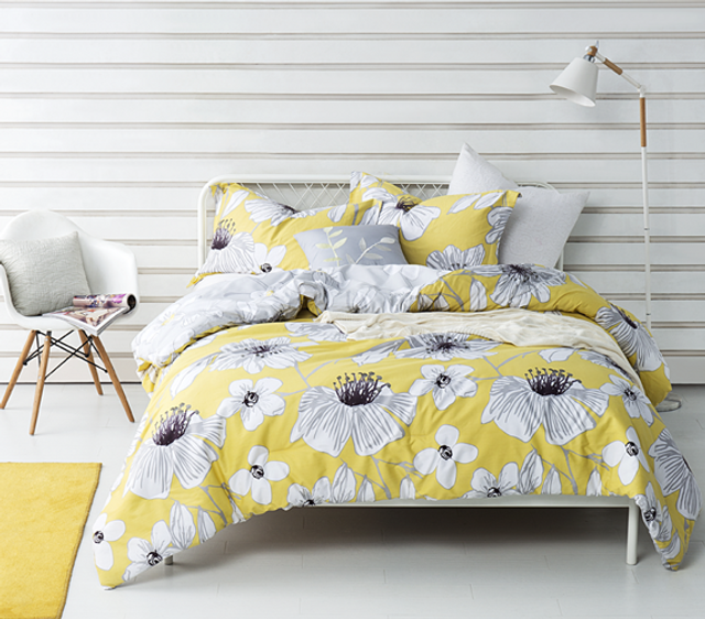 College Comforter Set Yellow Gray Flowers Dorm Extra Long Twin Comforter College Comforter Set Yellow Gray Flowers Dorm Extra Long Twin Comforter