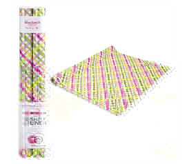 Creative And Fun Dorm Decoration - Self Adhesive Shelf Liner - Bright Color Criss Cross - Great Dorm Decor Enhancement