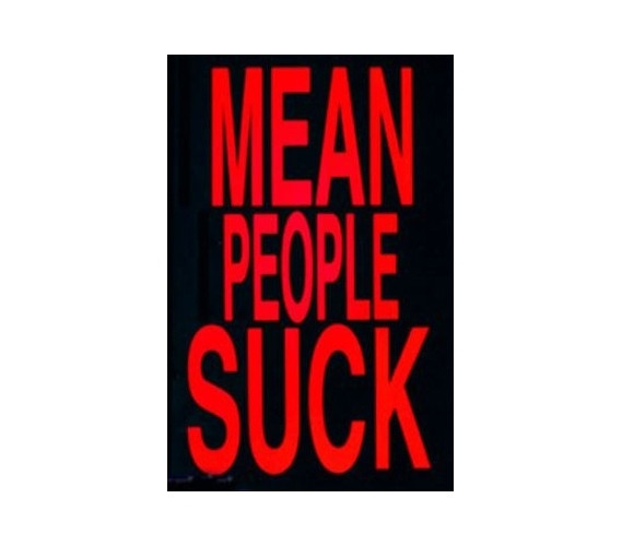 College Decor - Mean People Suck Blacklight Poster - Fun Dorm Stuff