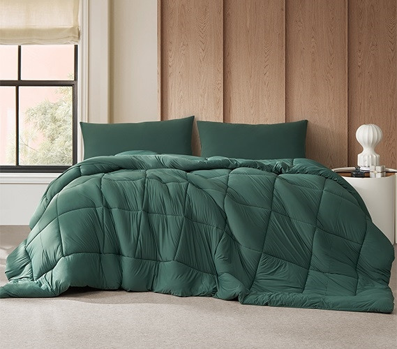Cozy Dorm Room Comforters Full XL Bedding Dimensions Silky Green Bedspread  Extra Long Blanket for Tall People College Packing Checklist