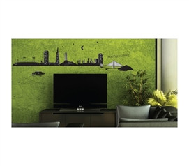 Colorful Artwork Of San Francisco - Peel N Stick