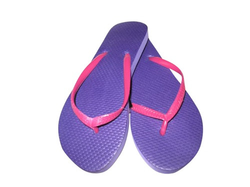 Purple/Pink - Basic Chatties Shower Flip Flop - Stylish 2 Tone Footwear