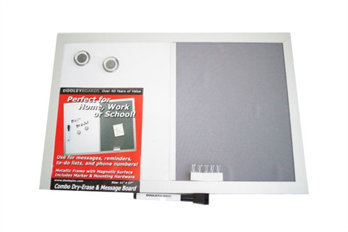 Cool Dorm Decor - Dual Pin Up Memo Dry Erase Board - Supplies For Dorms
