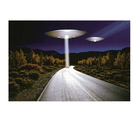 Unique Poster For College - UFO Invasion Poster - Cool Dorm Wall Decor