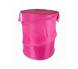 Hot Pink Bongo - Durable Dorm Laundry Hamper - Dorm Essential Supply For Laundry