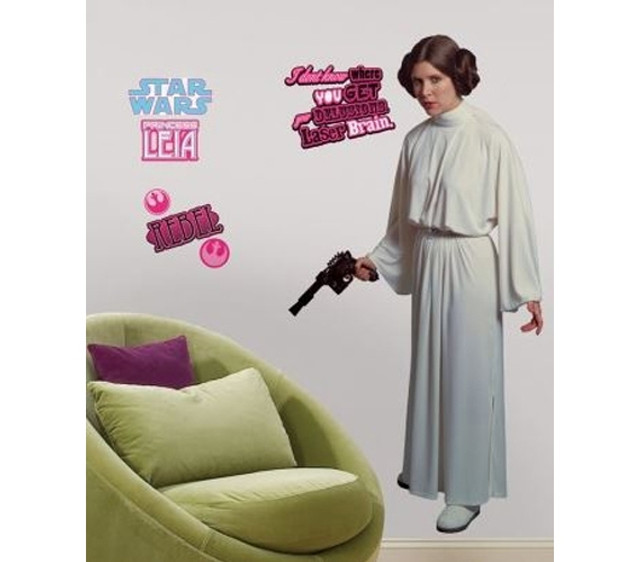Peel N Stick - Star Wars Princess Leia Giant Decal Peel N Stick - Star Wars Princess Leia Giant Decal