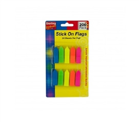 College Must-Haves - Multi-Colored Stick On Flags - Decor For Dorms